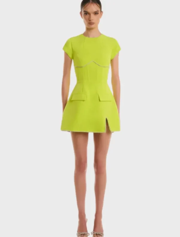 Eliya The Label Myah Dress - Lime< Casual Dresses | Mini Dresses
