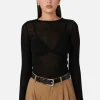 Bayse Myles Crew Neck Top - Black< Long Sleeve Dresses | Casual Dresses