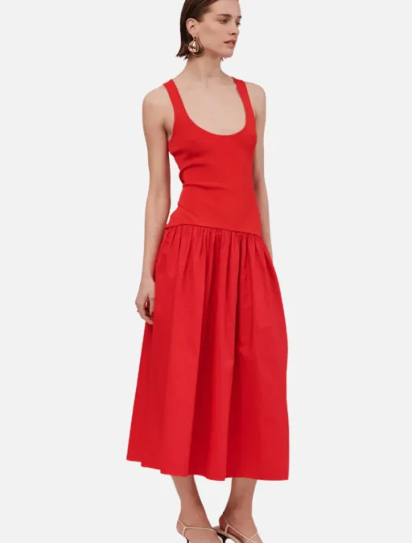 Suboo Naples Drop Waist Maxi Dress - Red< Casual Dresses | Midi Dresses