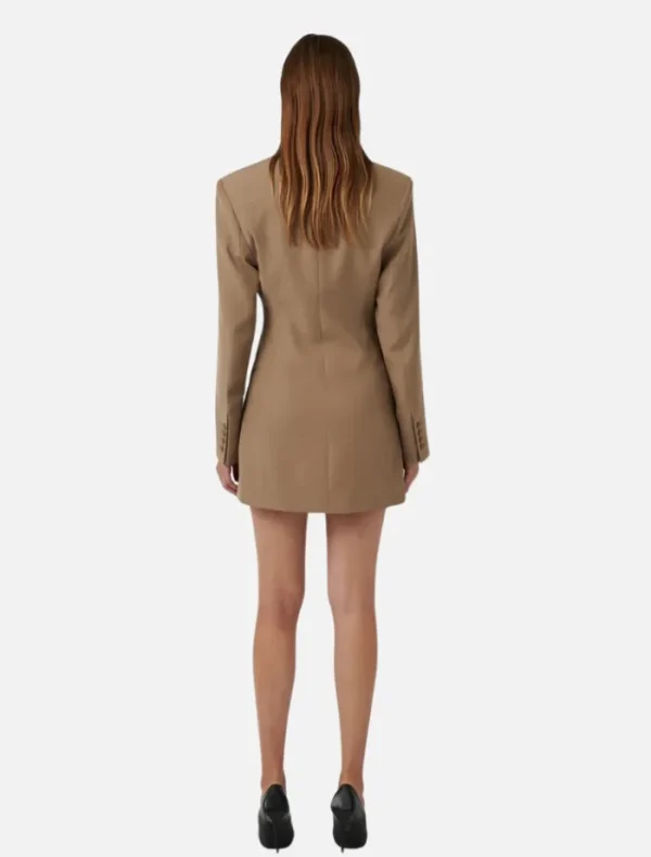 Effie Kats Neriah Blazer Dress - Latte< Long Sleeve Dresses | Mini Dresses
