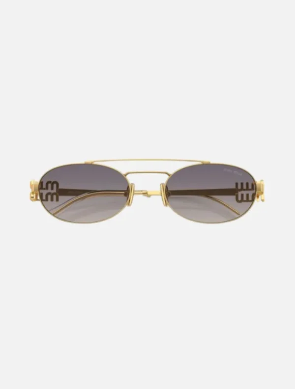 Miu Miu OMU54ZS Sunglasses - Pale Gold< Sunglasses