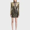 Zhivago Perfume Exotico Mini Dress - Gold< Mini Dresses | Hand Bags
