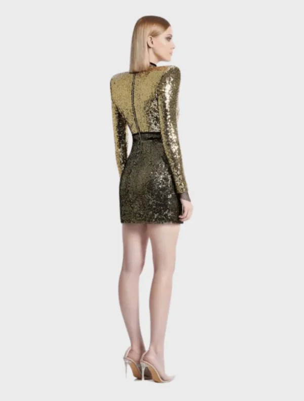 Zhivago Perfume Exotico Mini Dress - Gold< Mini Dresses | Hand Bags