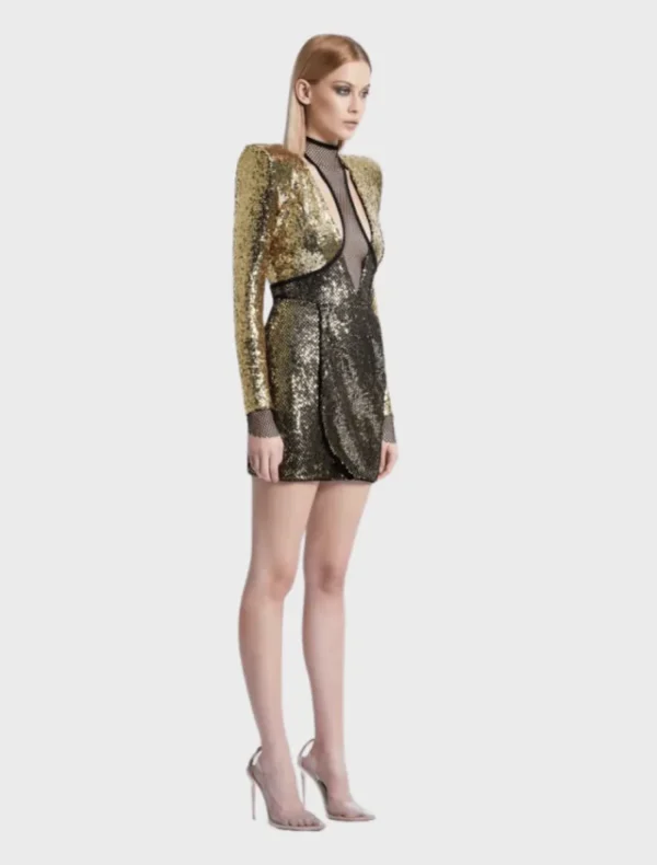 Zhivago Perfume Exotico Mini Dress - Gold< Mini Dresses | Hand Bags