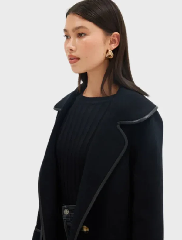 Bubish Piper Coat - Black< Casual Dresses | Wool Coat