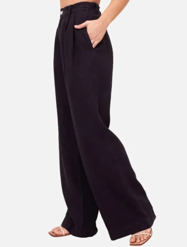 Bella Dahl Pleated Wide Leg Trousers -< Pants | Tops