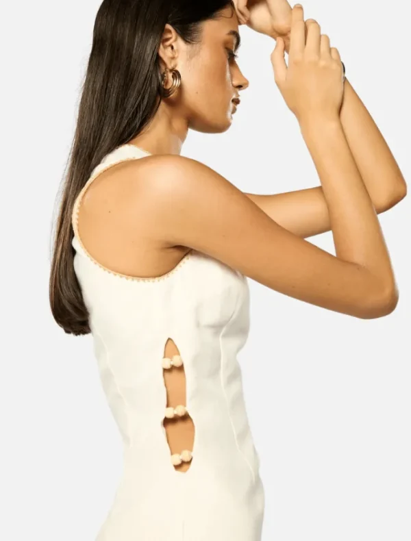 Winona Poem Short Dress - White< Casual Dresses | Mini Dresses
