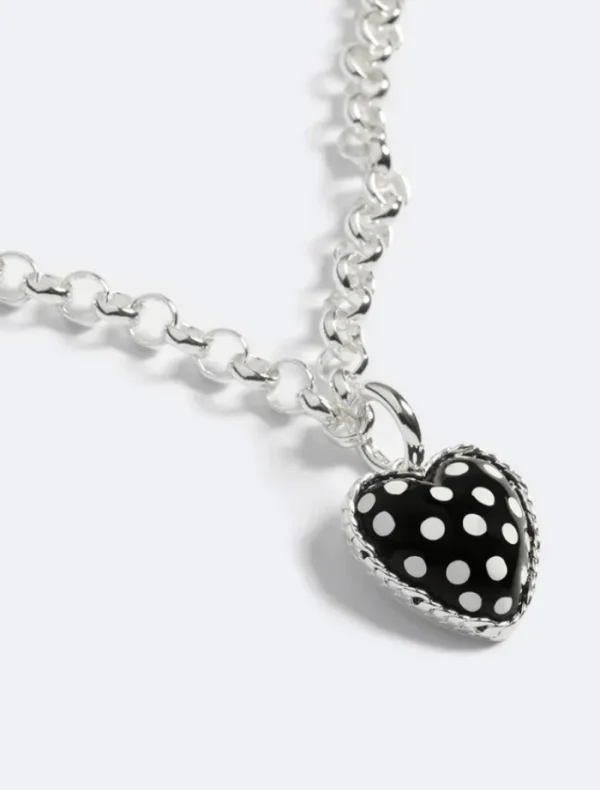 Emma Pills Polka Hot Heart Necklace - Polka< Necklaces