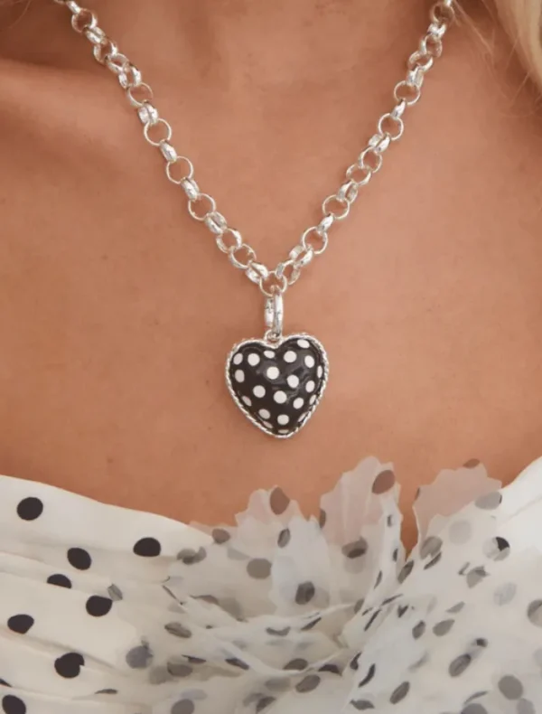 Emma Pills Polka Hot Heart Necklace - Polka< Necklaces
