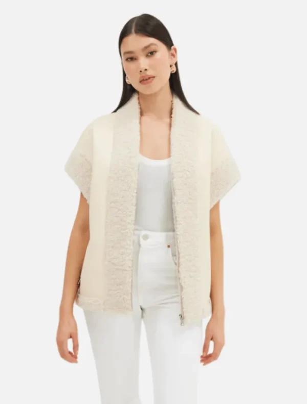 Bubish Poppy Vest - Ivory< Jackets / Coats | Tops