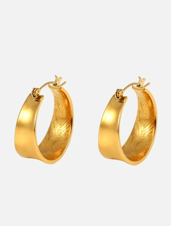 Insurge Clothing Positano Hoops - Gold< Earrings