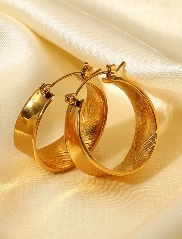 Insurge Clothing Positano Hoops - Gold< Earrings