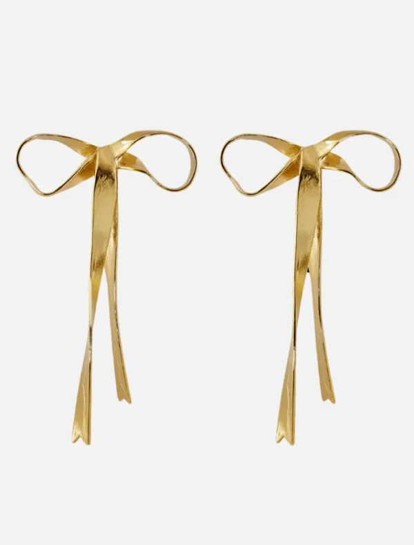 Susmie’s Queen Bow Earrings - Gold< Earrings