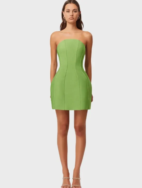 Elliatt Rose Mini Dress - Ferngreen< Mini Dresses