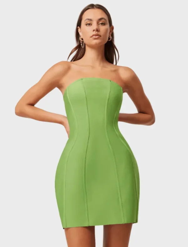 Elliatt Rose Mini Dress - Ferngreen< Mini Dresses