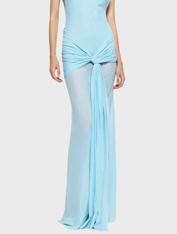 Effie Kats Roza Maxi Dress - Blue< Bodysuits