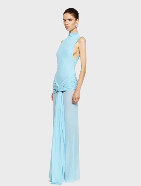 Effie Kats Roza Maxi Dress - Blue< Bodysuits