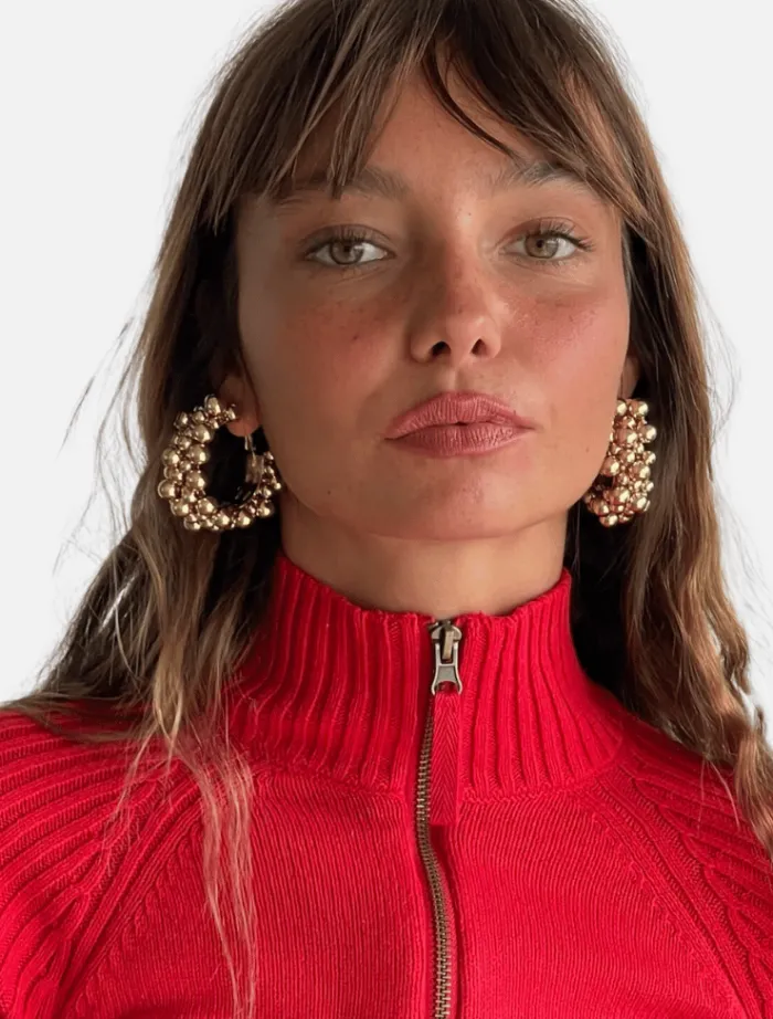 rulos_and_rumors_earrings_2.webp Susmie’s Rulos and Rumors Earrings - Gold< Earrings