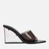 Lana Wilkinson Sara Wedge Lucite Leather - Black< Heels