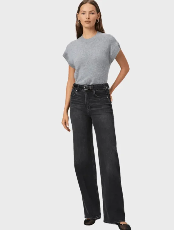 PAIGE Sasha 32 - Viper Black Distressed< Casual Dresses | Pants