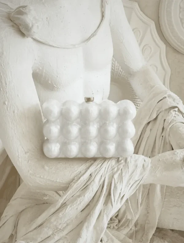 Eliya The Label Saturn Purse - Ivory< Tops