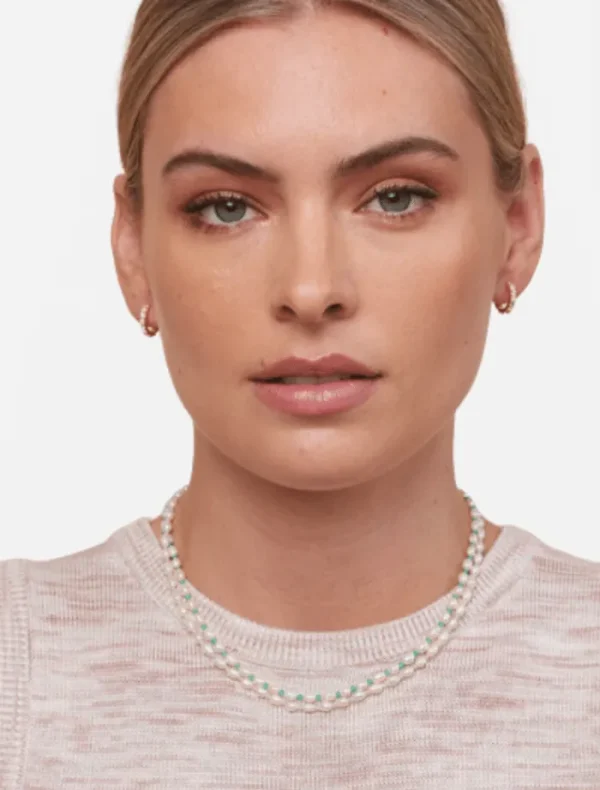 Jolie and Deen Sayla Pearl Necklace - Grey< Necklaces