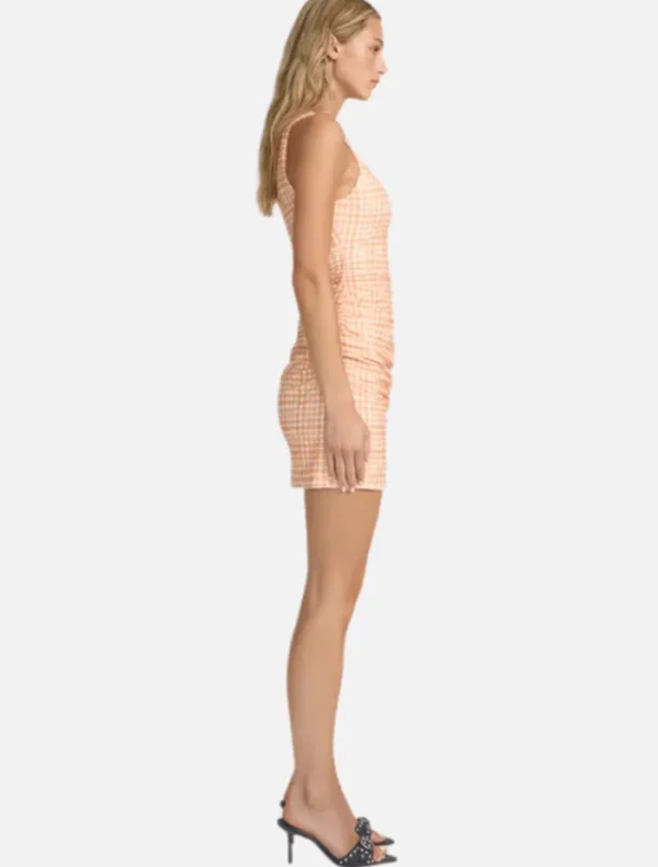 Ownley Skipper Mini Dress - Peach Gingham< Casual Dresses | Mini Dresses