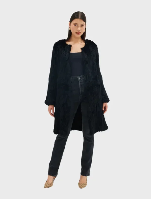 Bubish Stella Coat - Black< Wool Coat | Leather Jacket