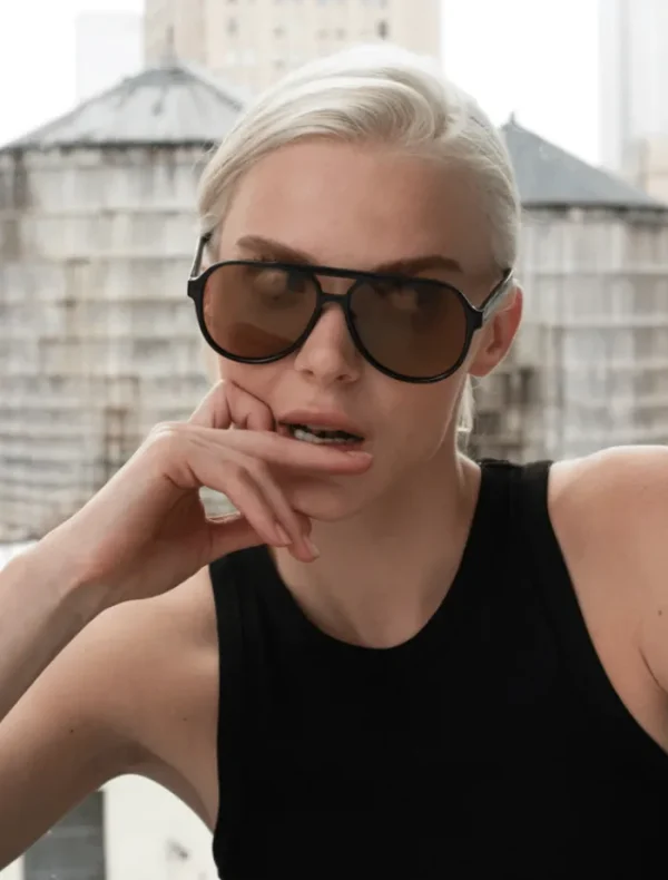 Otra Stevie - Black/ Olive< Sunglasses | Uv Protection
