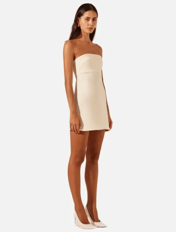 Shona Joy Strapless Mini Dress - Rice< Casual Dresses | Mini Dresses