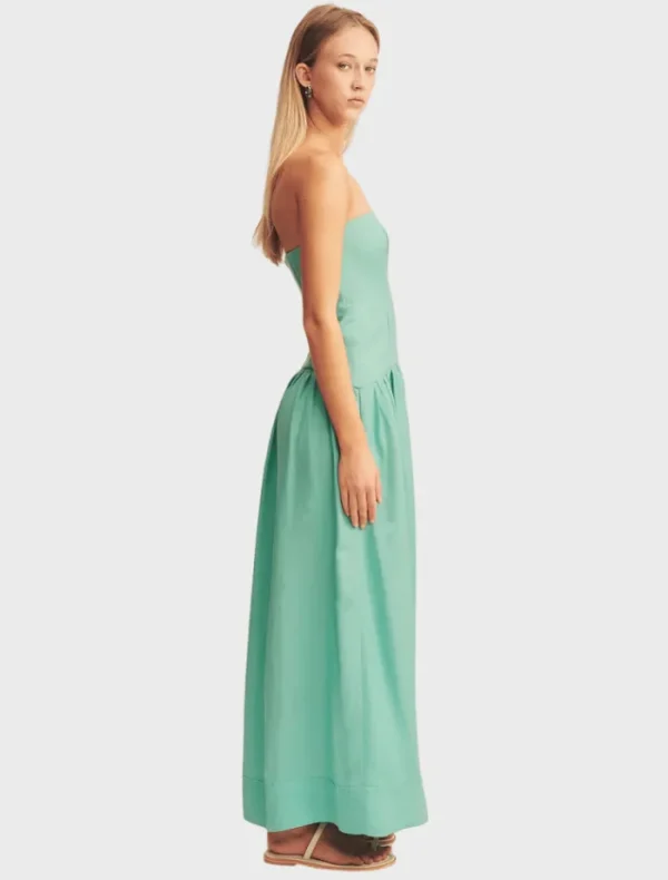 Shona Joy Strapless Panelled Maxi Dress - Pool Blue< Casual Dresses | Midi Dresses