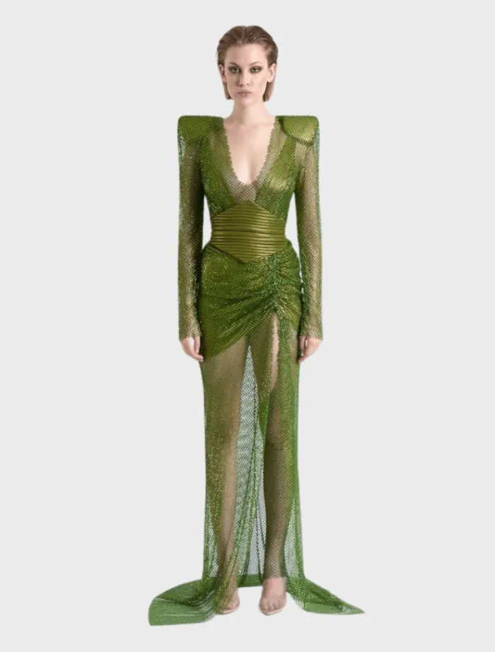 tales_of_the_future_gown__0.webp Zhivago Tales Of The Future Gown - Khaki< Fur