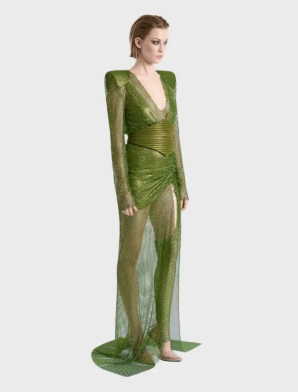 Zhivago Tales Of The Future Gown - Khaki< Fur