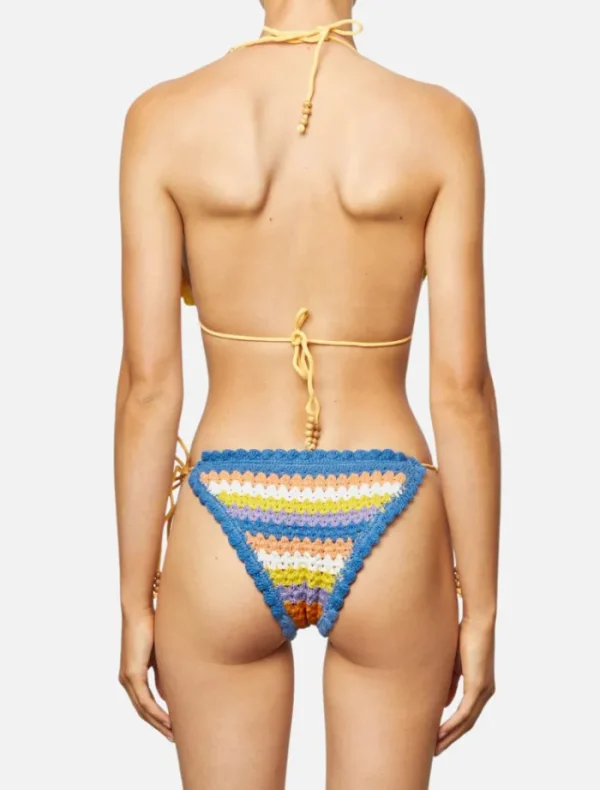 It's Now Cool The Crochet Tri Top - Azores< Swimwear | Tops