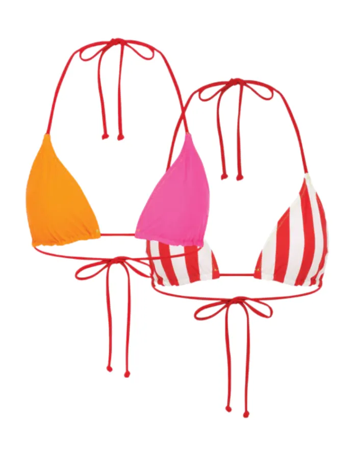 the_reverse_tri_top__red__3.webp It's Now Cool The Reverse Tri Top - Red Twist< Swimwear | Tops