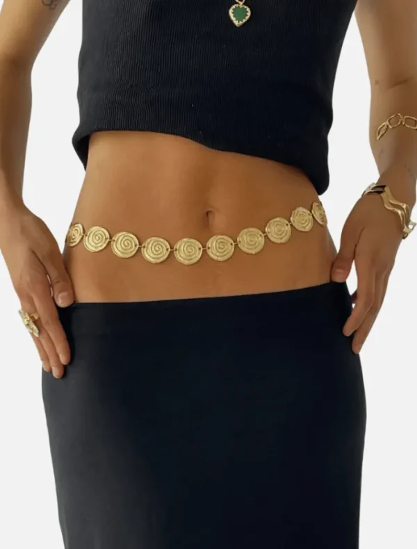 Susmie’s Twisted Girl Necklace/Belt - Gold< Necklaces
