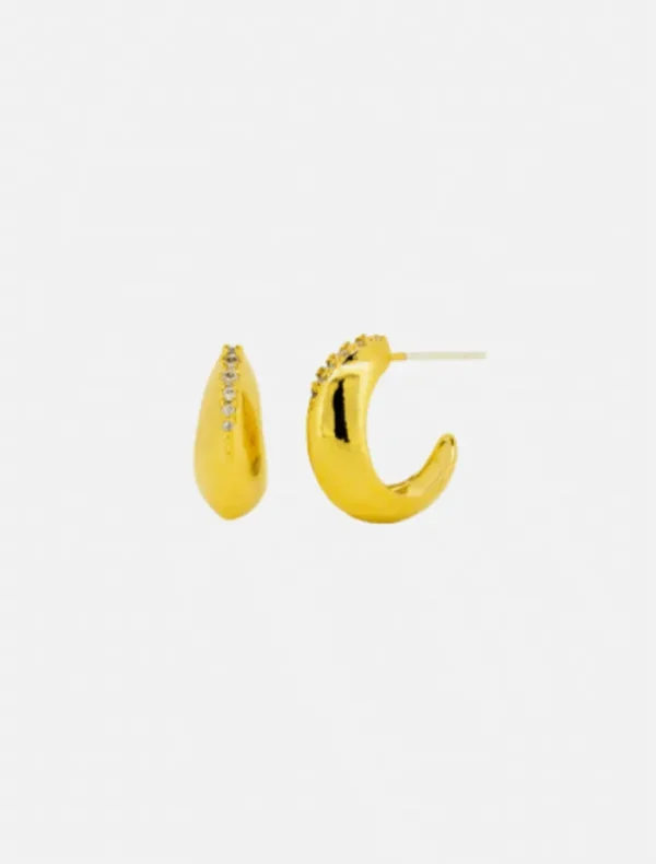 Jolie and Deen Ula Hoops - Gold< Earrings