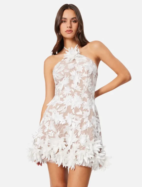 Elliatt Valentina Mini Dress - Ivory< Mini Dresses | Bras / Briefs