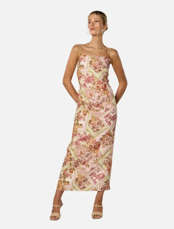 Winona Vaughn Midi Dress - Vintage Floral< Casual Dresses | Midi Dresses