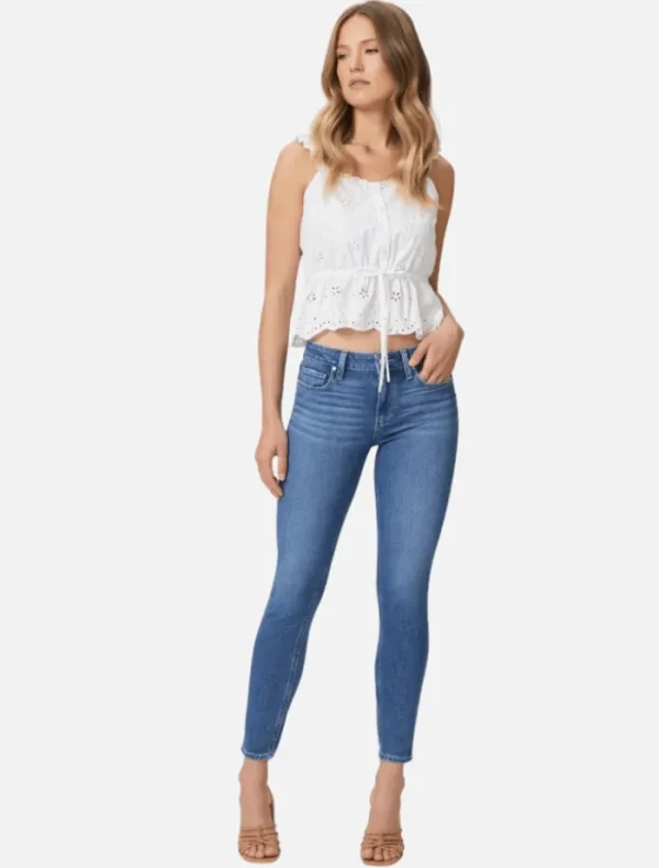 PAIGE Verdugo Ankle Mid Rise Skinny - Starlet< Casual Dresses | Denim