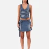 Abrand Wrap Skirt Dalia - Mid Vintage Indigo< Denim | Skirts