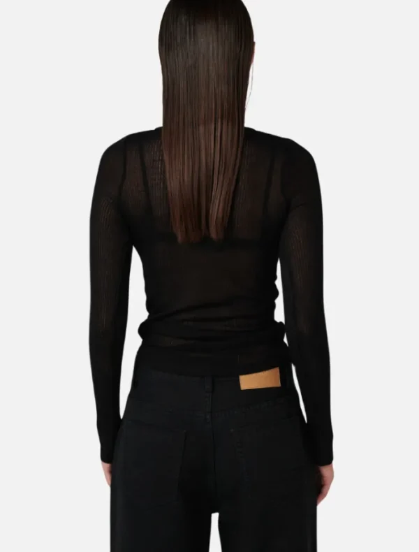 Bayse Xavier Button Top - Black< Knitwear | Skirts