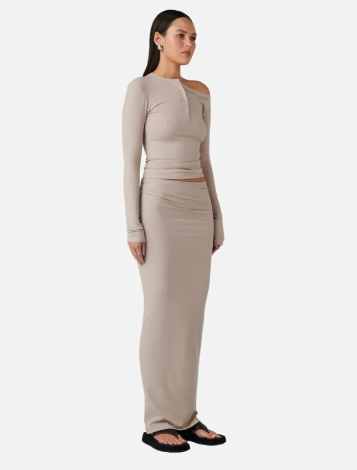 zinnia_top__mushroom_4.webp Bayse Zinnia Top - Mushroom< Long Sleeve Dresses | Casual Dresses